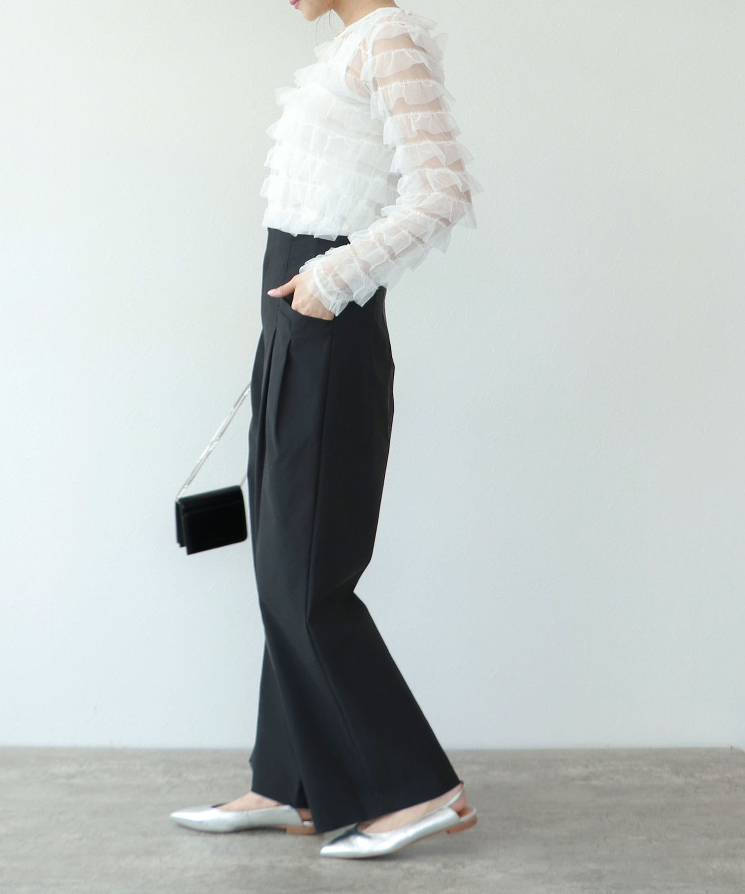 ハイストレッチワイドパンツ