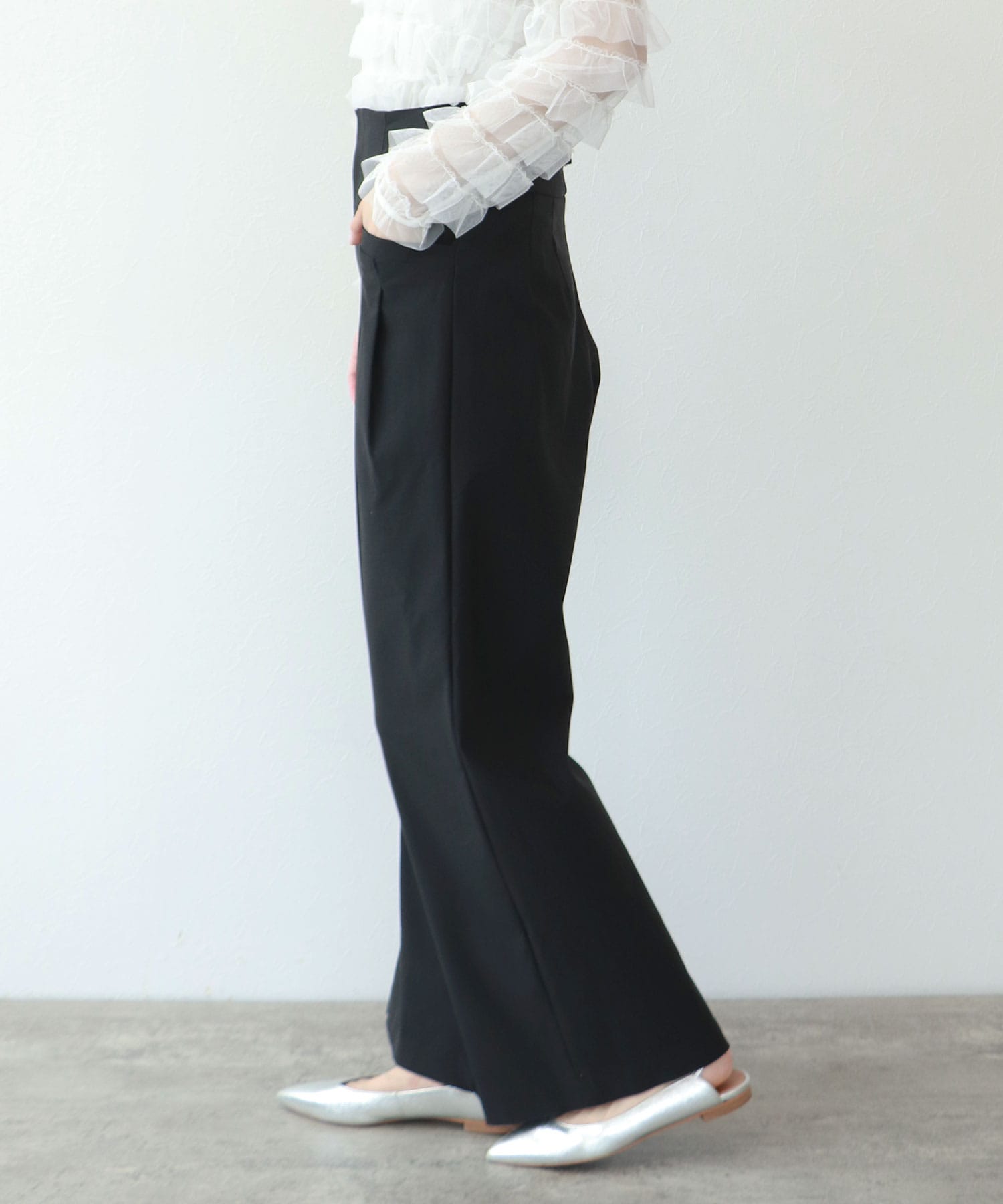 ハイストレッチワイドパンツ | AND ON JIONE STORE（アンドオン