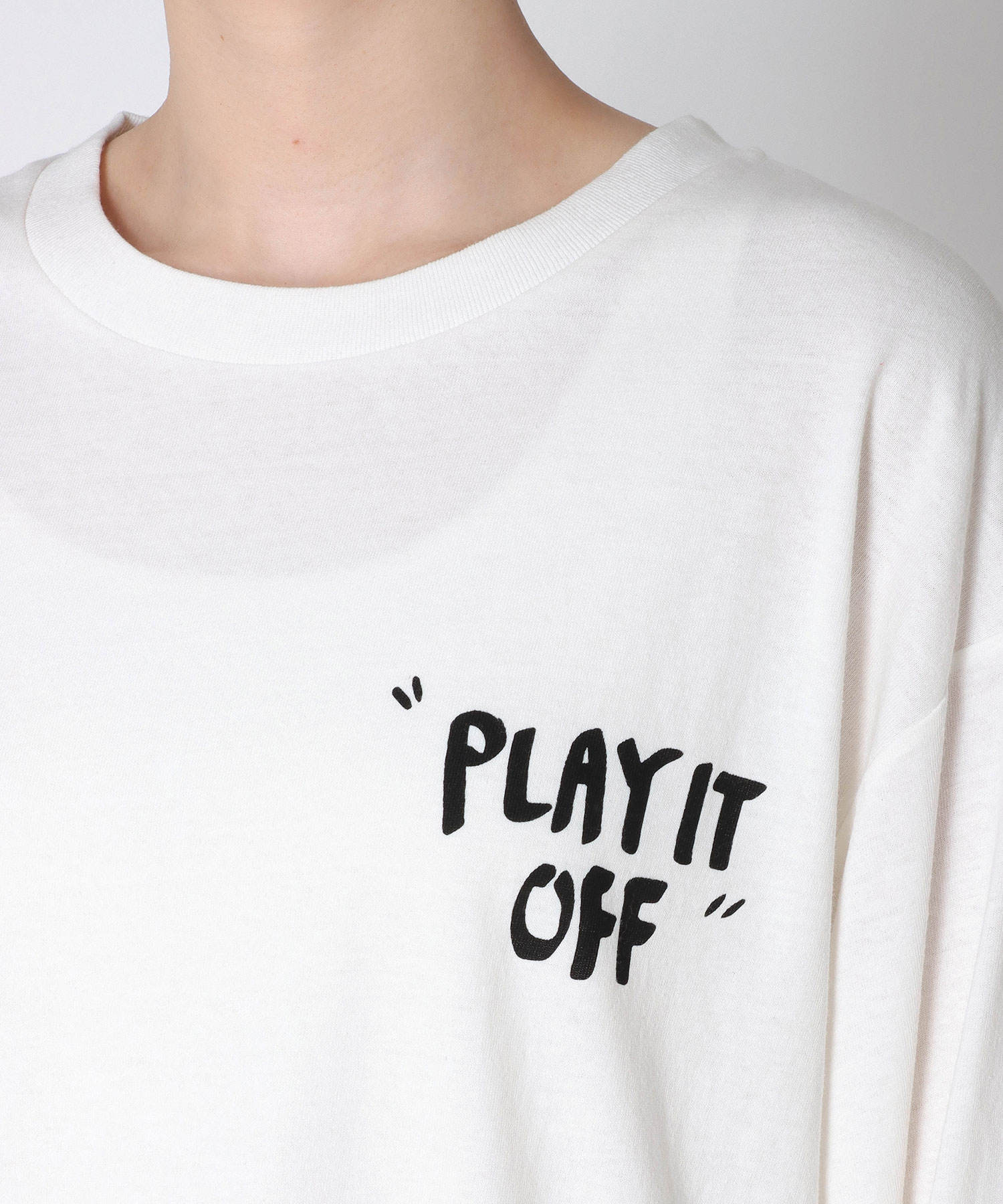 チェックボードプリントTシャツ