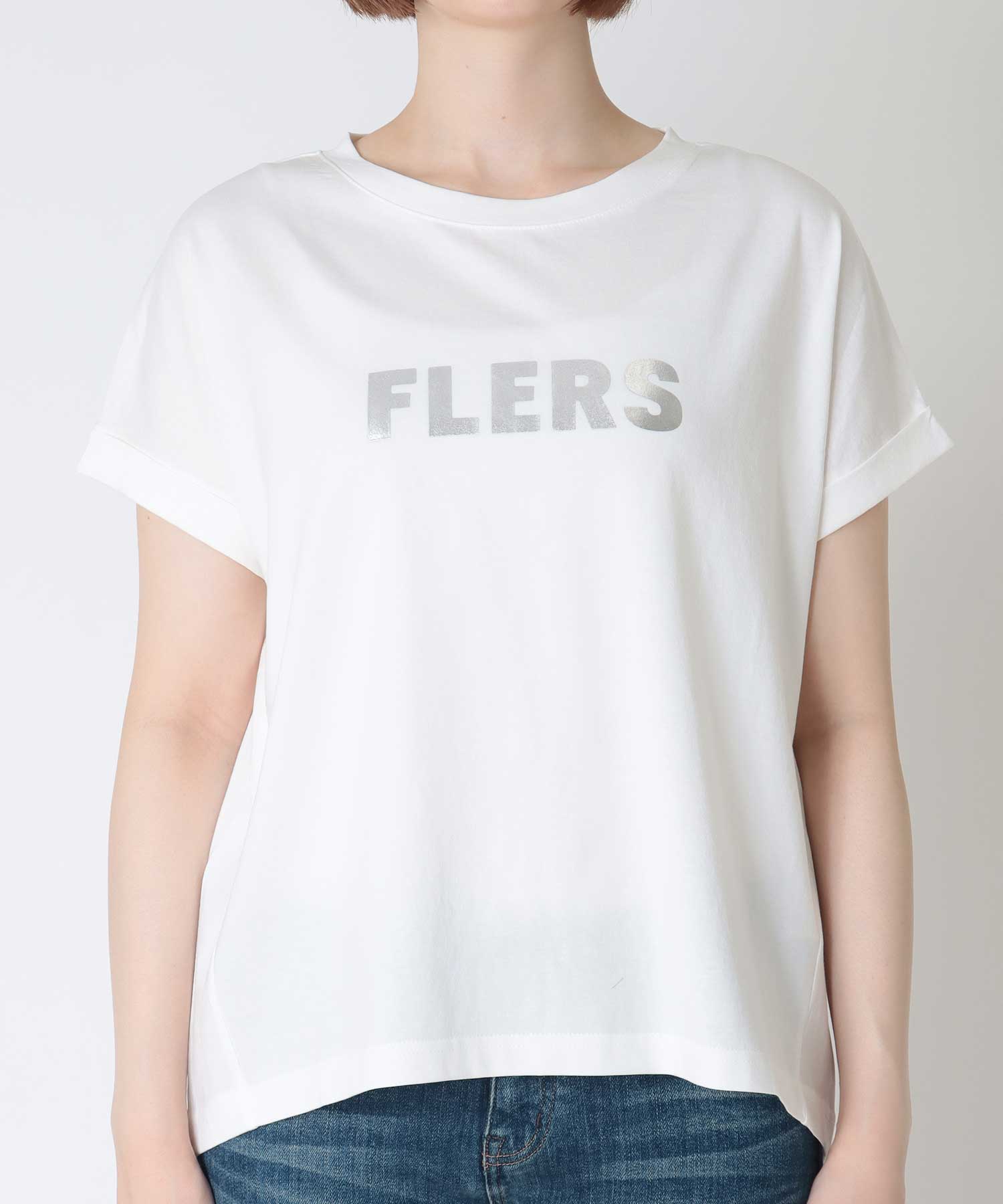 FLERS箔 ロゴTシャツ