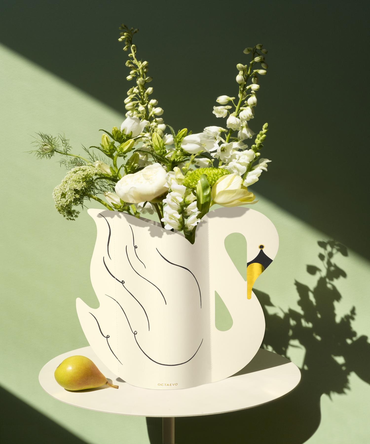 【OCTAEVO/オクタエボ】 PAPER VASE SWAN