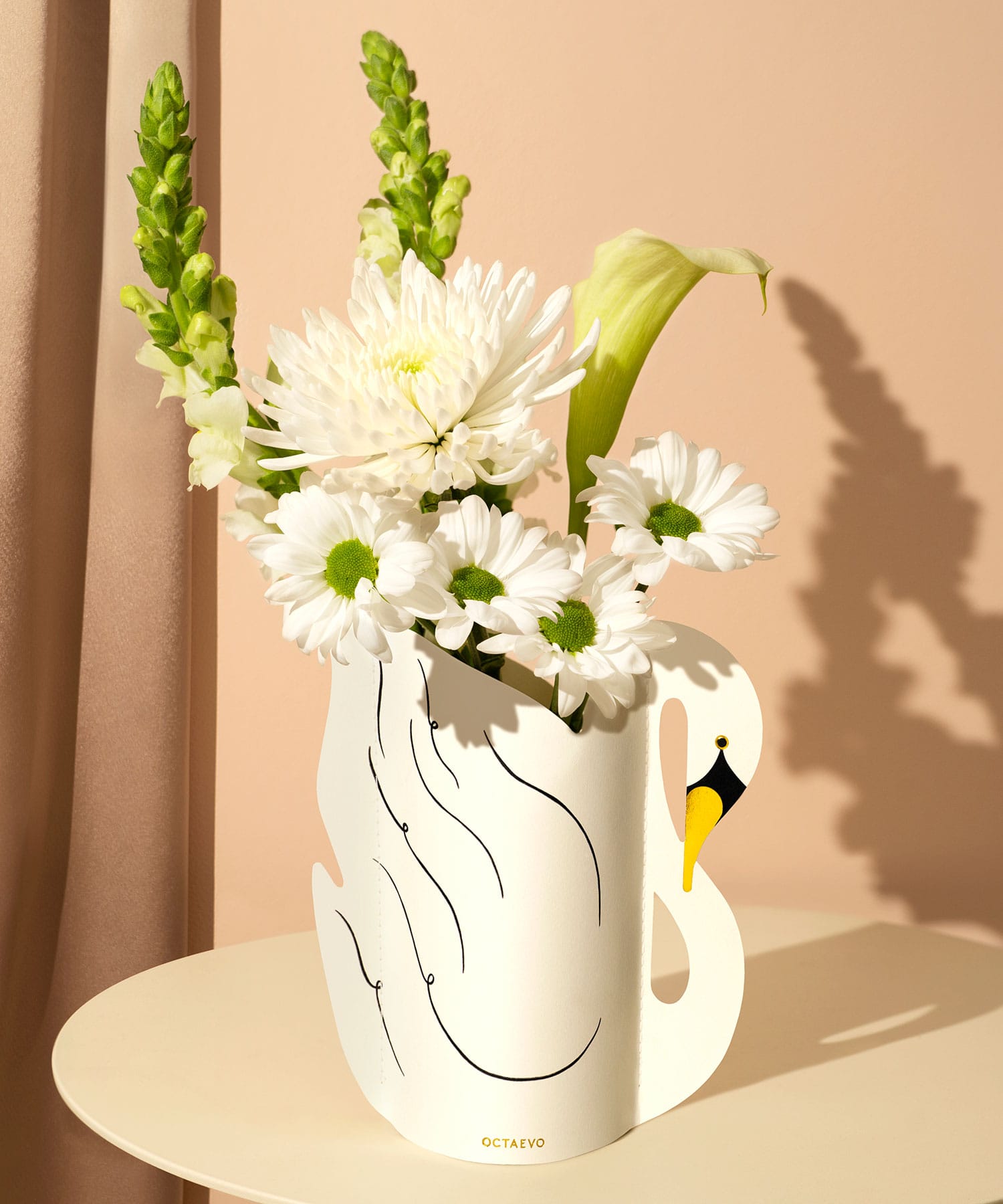 【OCTAEVO/オクタエボ】 PAPER VASE SWAN mini