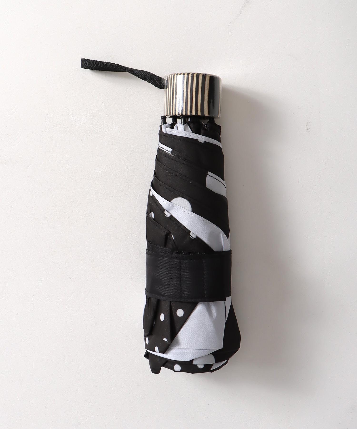 【+RING/プラスリング】ドット柄MIX 1級遮光折畳傘