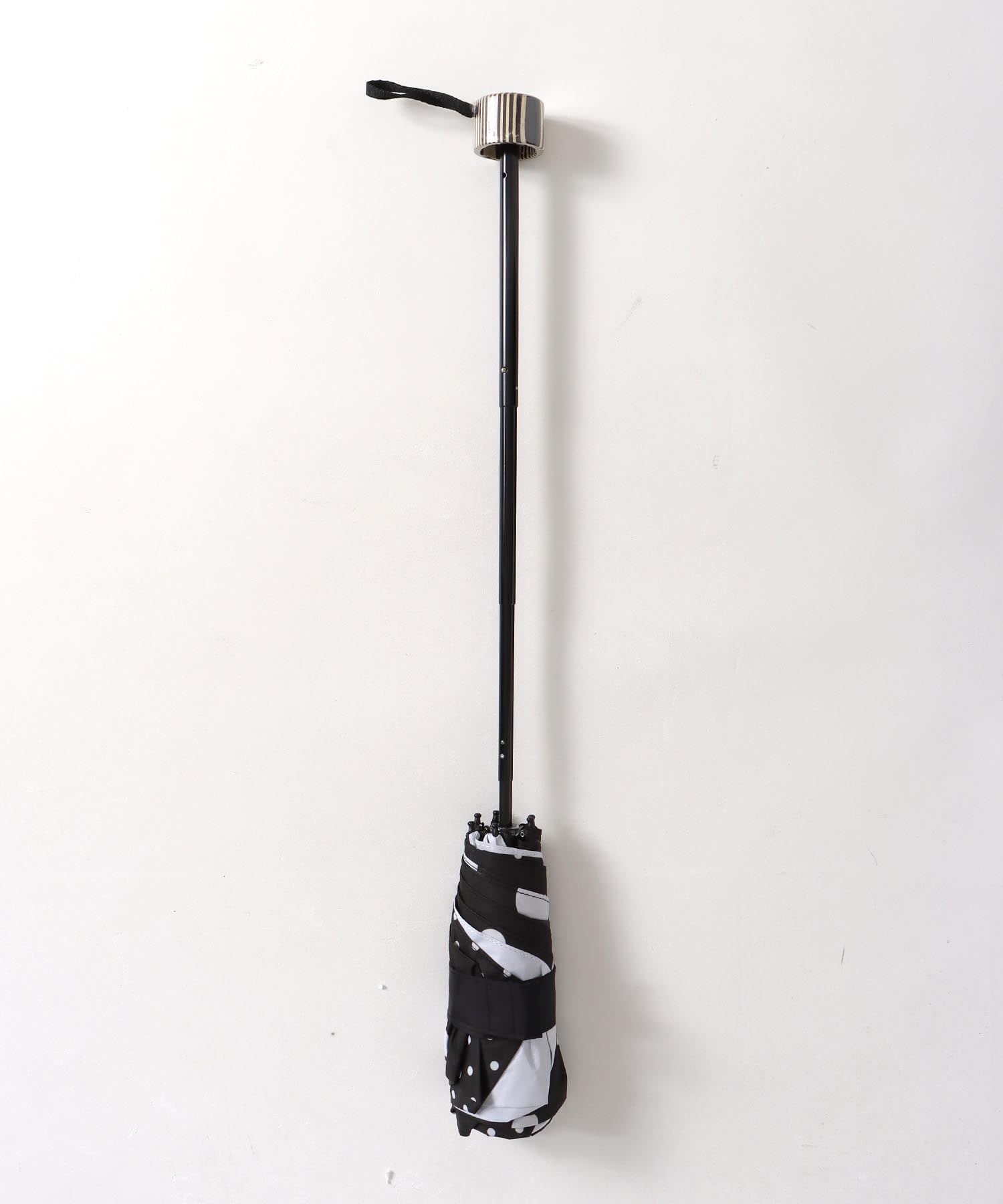 【+RING/プラスリング】ドット柄MIX 1級遮光折畳傘