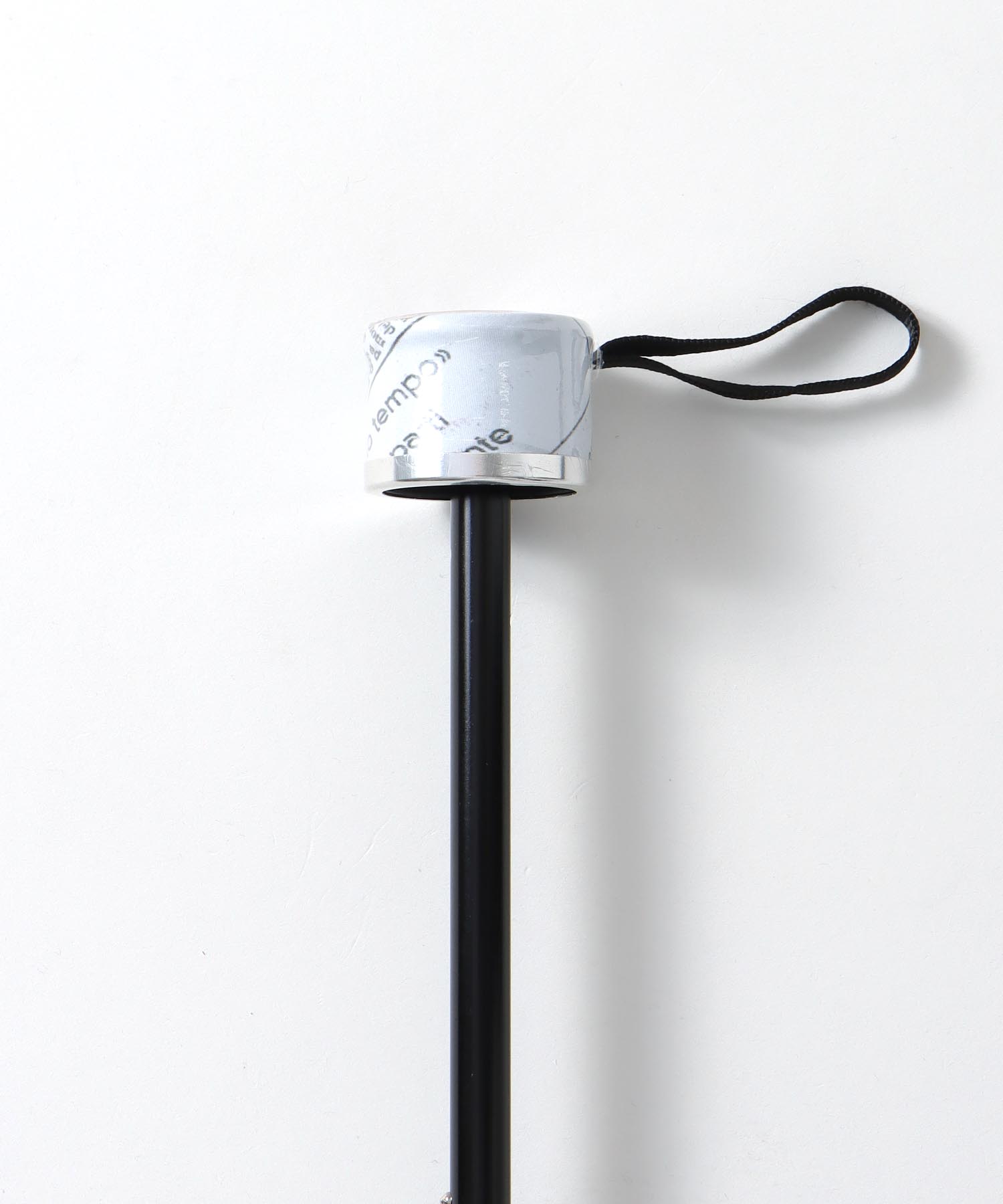 【+RING/プラスリング】ニュースペーパー柄 1級遮光折畳傘