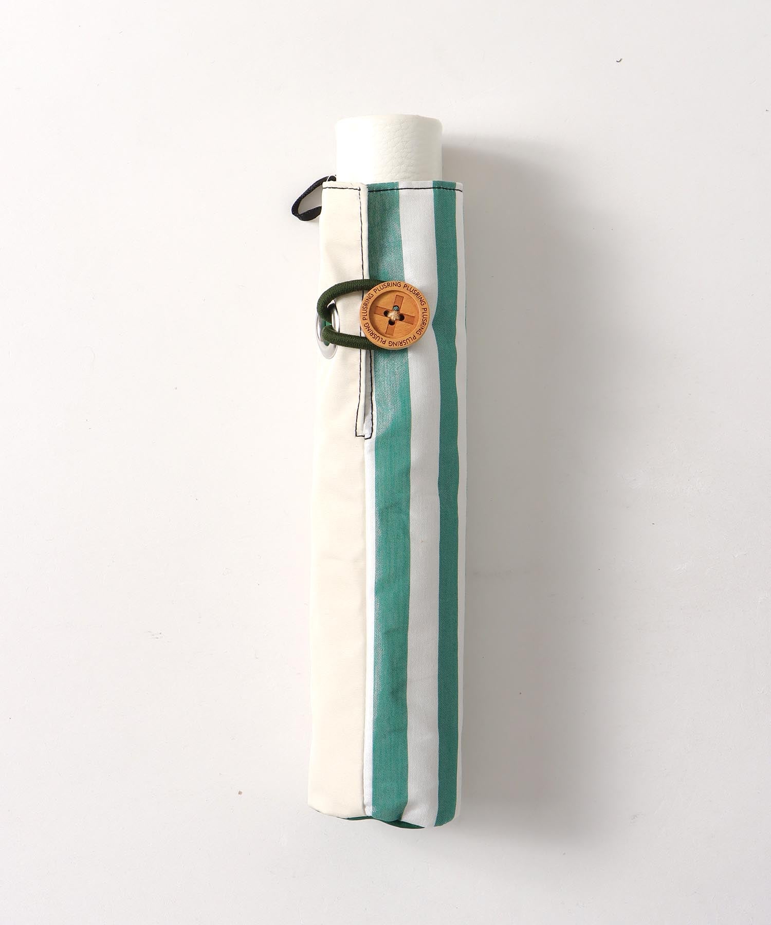 【+RING/プラスリング】ストライプ柄MIX 晴雨兼用折畳傘