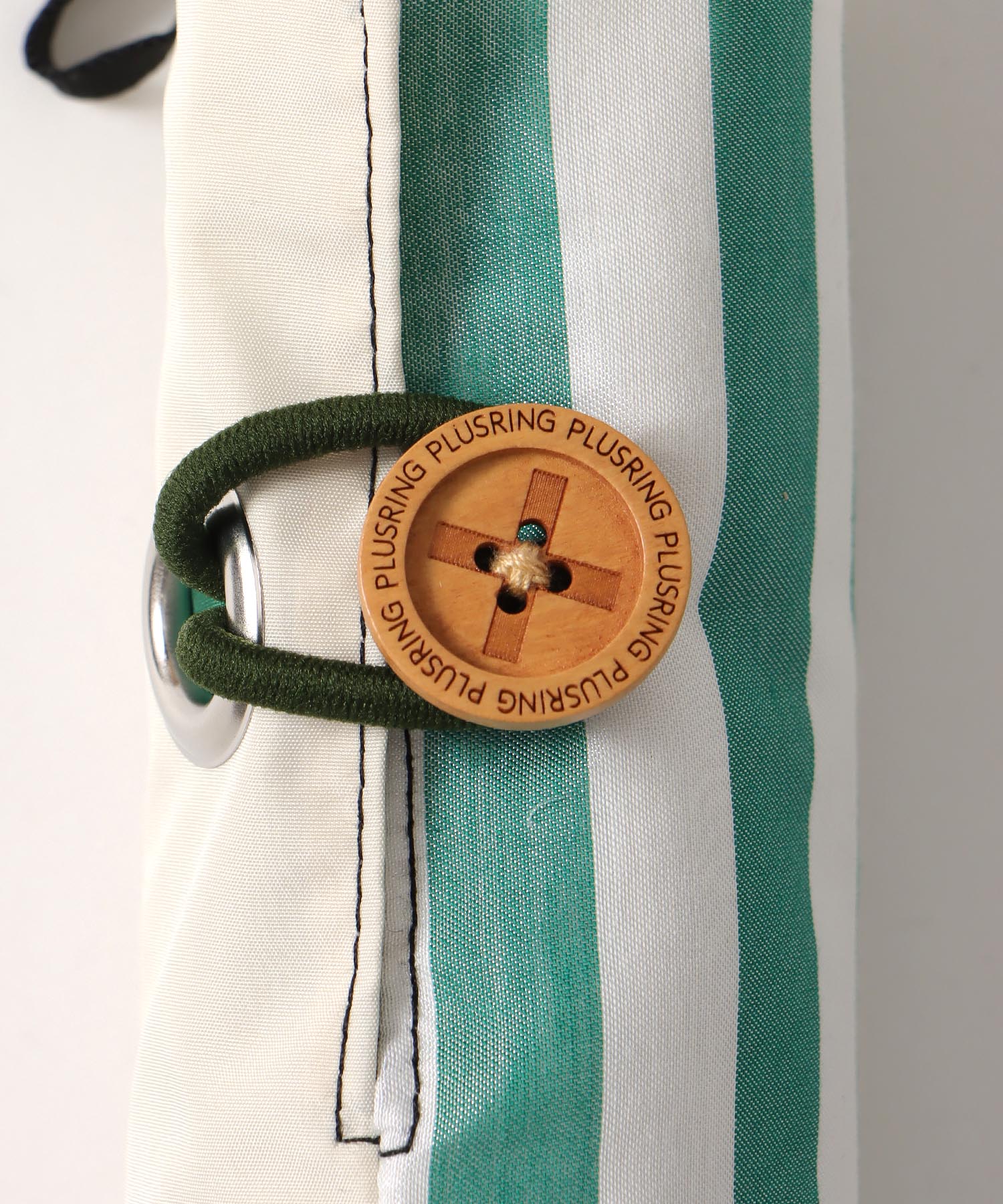 【+RING/プラスリング】ストライプ柄MIX 晴雨兼用折畳傘