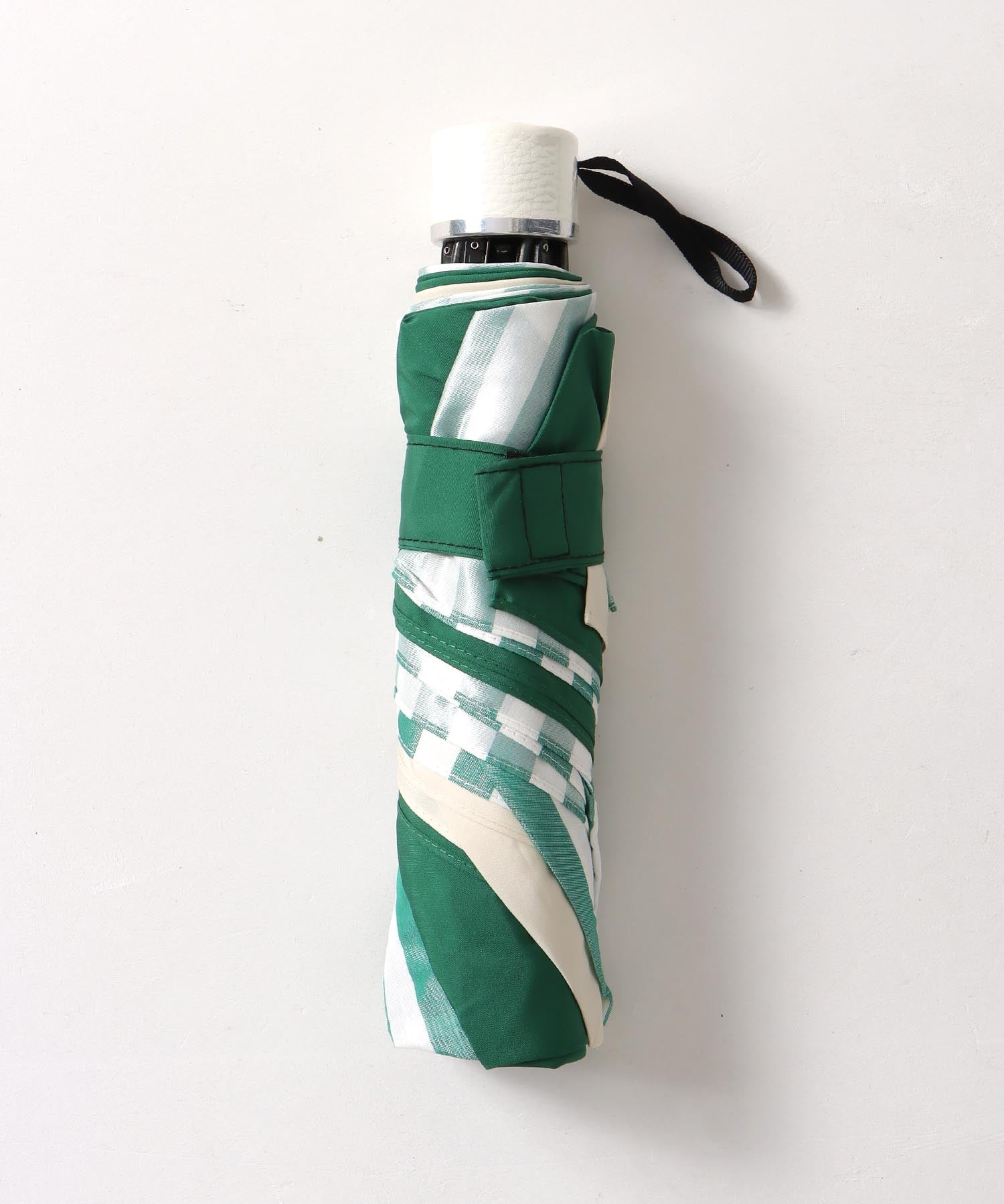 【+RING/プラスリング】ストライプ柄MIX 晴雨兼用折畳傘