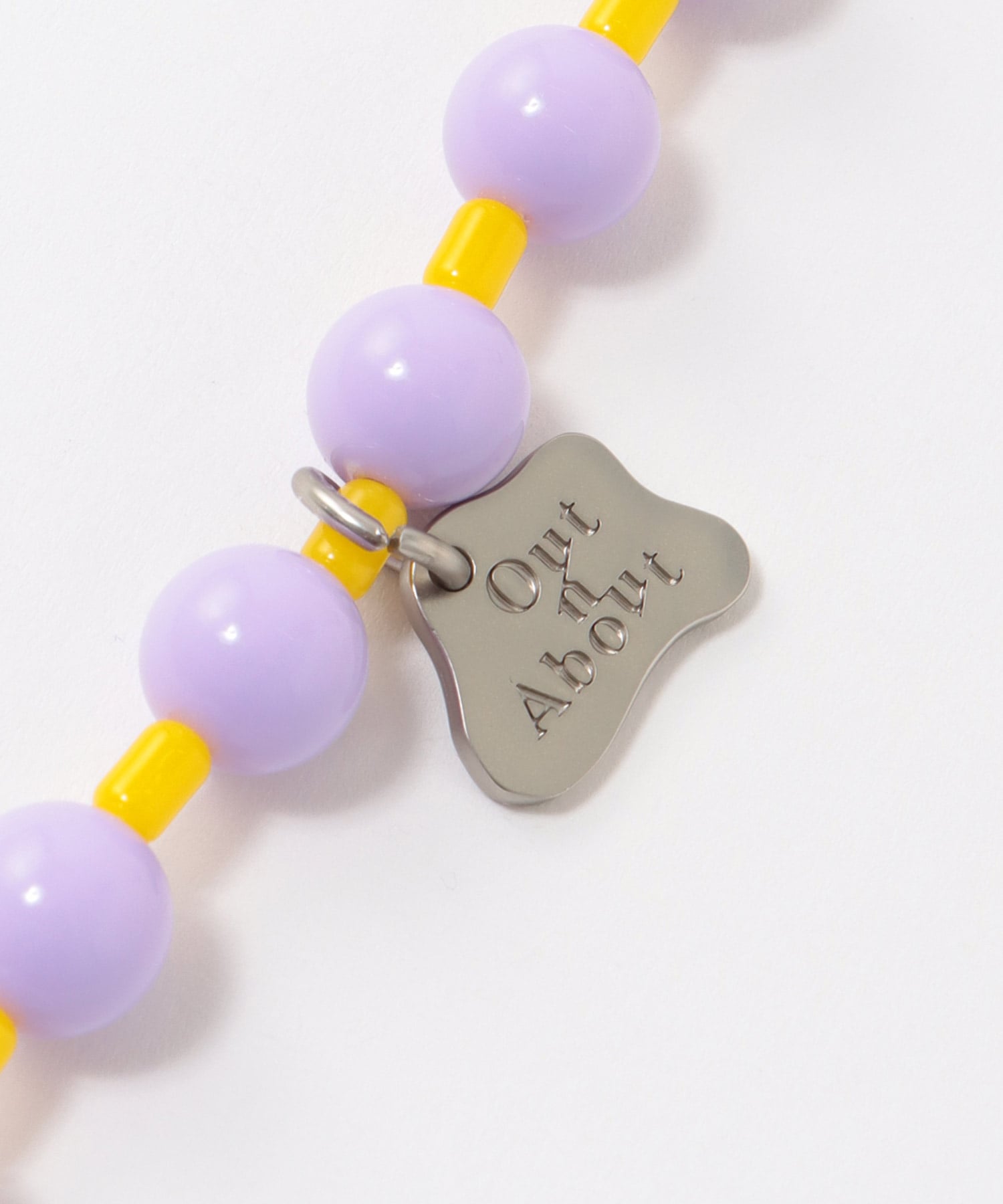 バイカラービーズショルダーストラップ