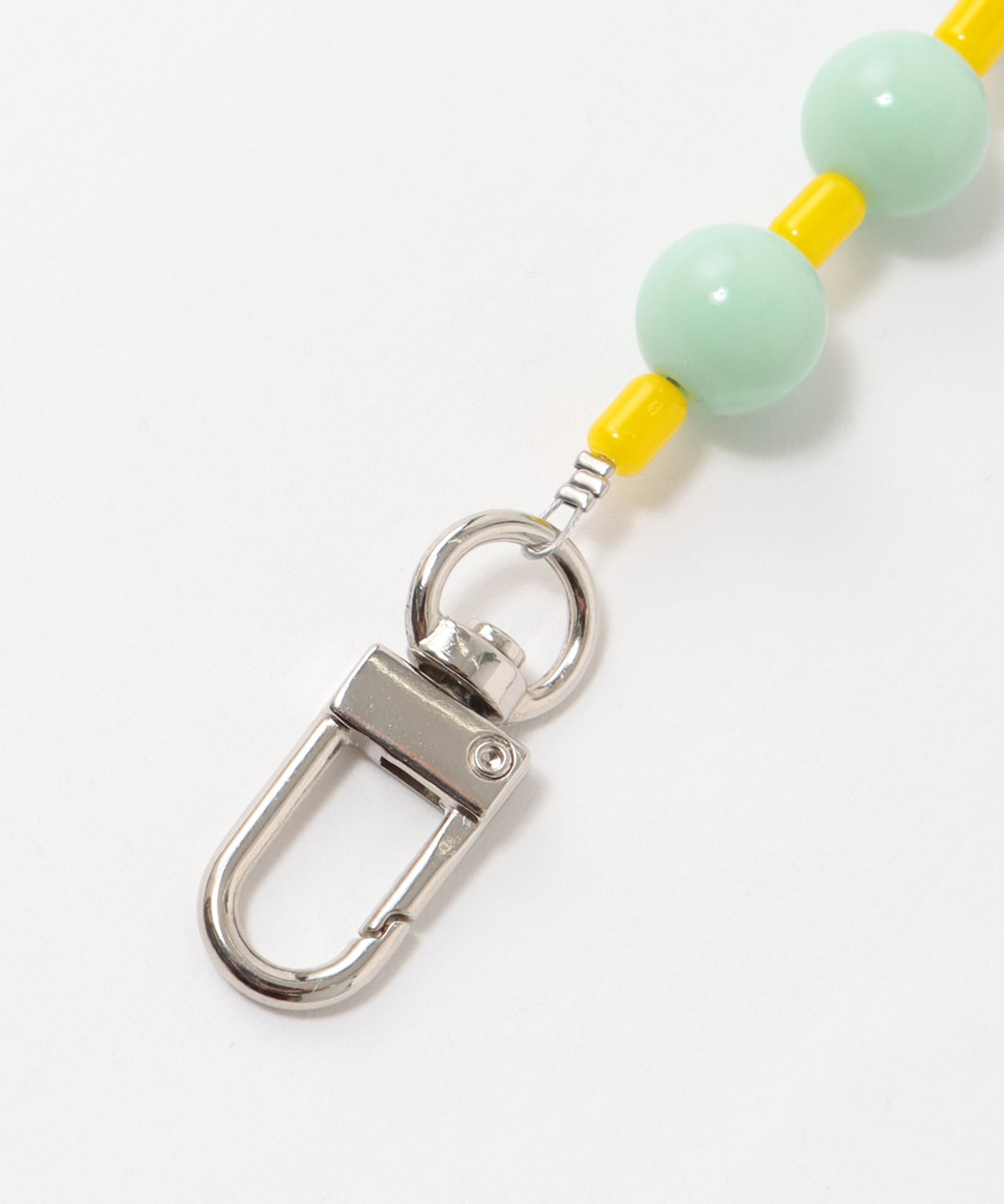 バイカラービーズショルダーストラップ