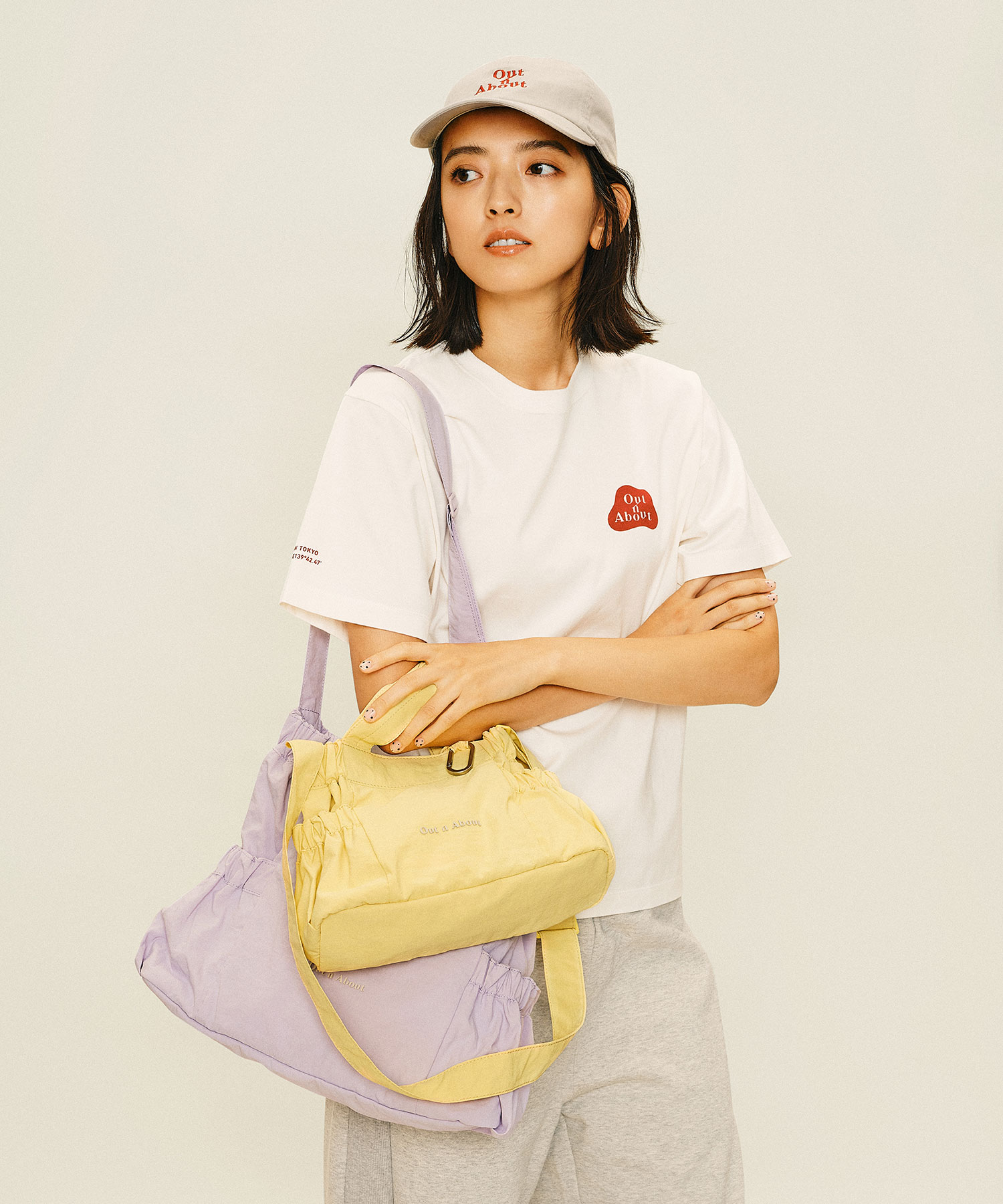 ギャザートートバッグ【Jagged/ジャギー】M