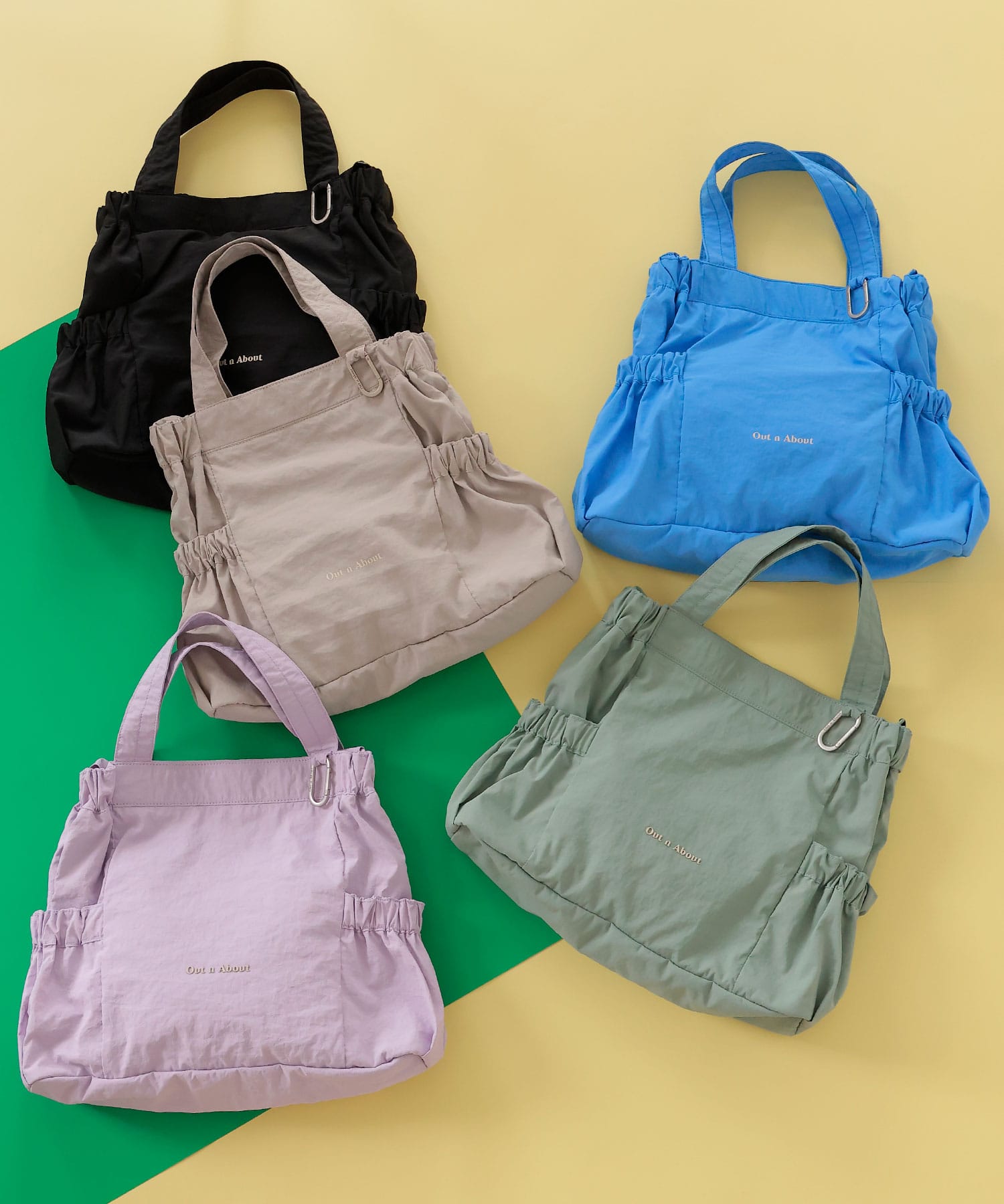 ギャザートートバッグ【Jagged/ジャギー】M